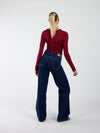 Iza | Super Wide Leg Jeans | Stretch | Dark Blue | Tall