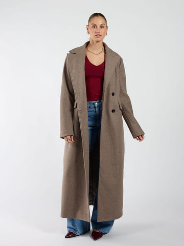 Noé Coat | Oversized | Taupe | Tall