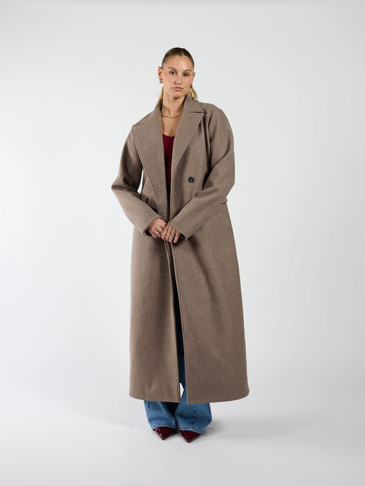 Noé Coat | Oversized | Taupe | Tall