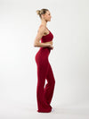 Flared leggings | Sport | Burgundy | Tall