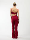 Flared leggings | Sport | Burgundy | Tall