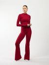 Flared leggings | Sport | Burgundy | Tall