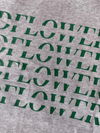 Wildflower Sweater | Grey with green print | Tall