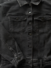 Zoë Denim Jumpsuit | Straight leg | Stretch | Dark grey | Tall