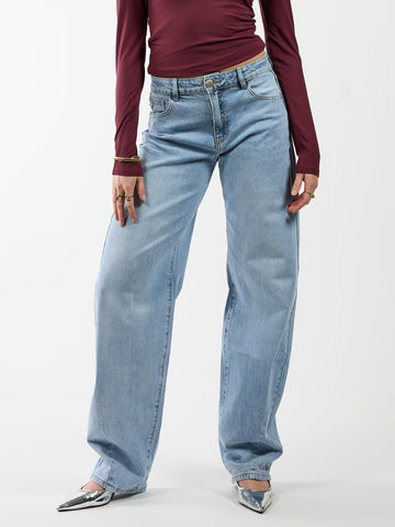 Zoey Barrel Jeans | Mid waist | Blue | Tall