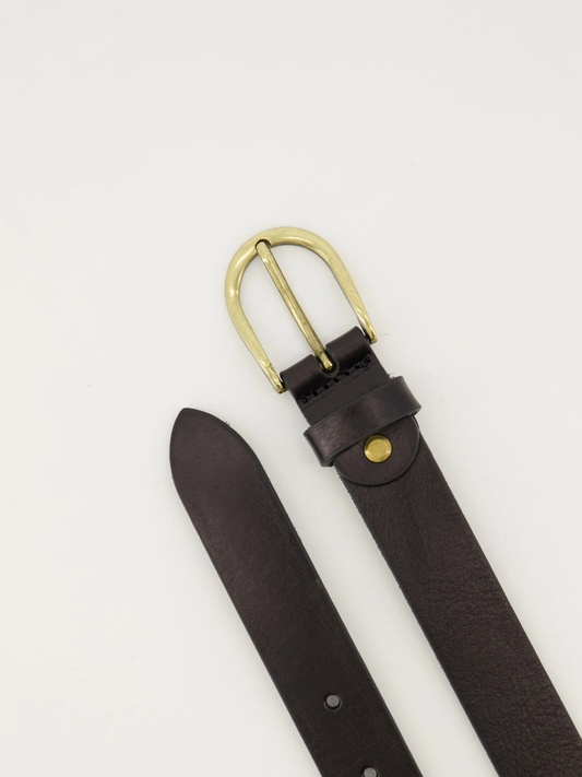Dante belt, black | gold buckle