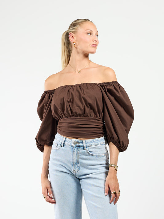 Aimy blouse | Brown | Tall