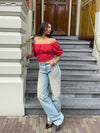 Aimy blouse | Red | Tall