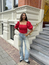 Aimy blouse | Red | Tall