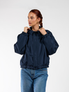 Rose bomber jacket | Navy | Tall