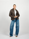 Gaby oversized jacket | Brown | Tall