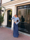 Celine Maxi Skirt | Dark Blue | Tall