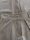 Ella | Wide-leg trousers with pleats | Taupe | Tall
