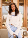 Florence Tee | Navy print | Tall