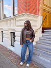 Gaby oversized jacket | Brown | Tall