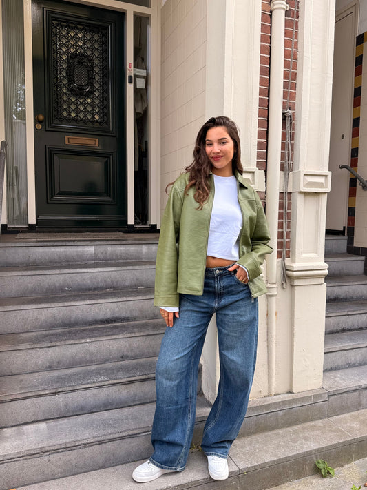 Gaby oversized jacket | Green | Tall