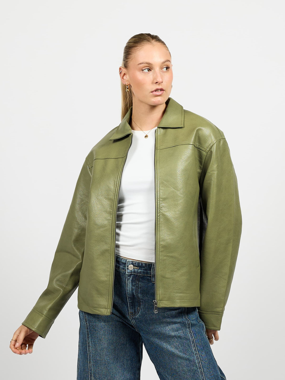 Gaby oversized jacket | Green | Tall