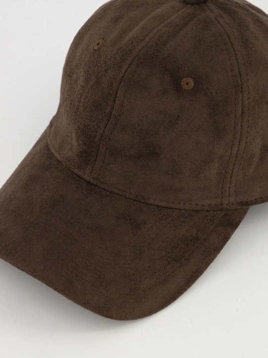 Gwen | Dark brown suede hat