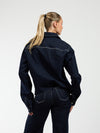 Indy | Co-ord | Denim jacket | Navy blue | Stretch | Tall