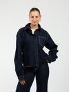 Indy | Co-ord | Denim jacket | Navy blue | Stretch | Tall