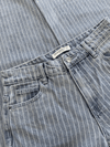 Indy | Mid Waist Wide Leg Jeans | With Pinstripe | Stretch | Tall