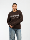 It's like a club | Knitted sweater | Dark brown | Tall