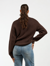 It's like a club | Knitted sweater | Dark brown | Tall