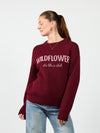 It's like a club | Knitted sweater | Bordeaux | Tall