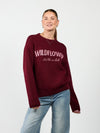 It's like a club | Knitted sweater | Bordeaux | Tall