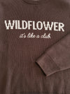 It's like a club | Knitted sweater | Dark brown | Tall