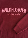 It's like a club | Knitted sweater | Bordeaux | Tall