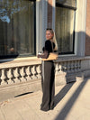 Izzy pants | Black with stripes | Tall