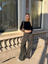 Izzy pants | Black with stripes | Tall
