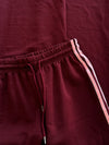 Izzy Pants | Bordeaux with pink stripe | Tall