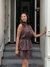 Julie Polkadot Dress | Dark Brown | Tall