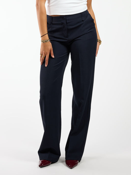 Kate | Wide leg trousers | Navy | Tall