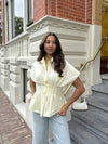 Leela fitted blouse | Yellow | Tall