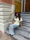 Leela fitted blouse | Yellow | Tall