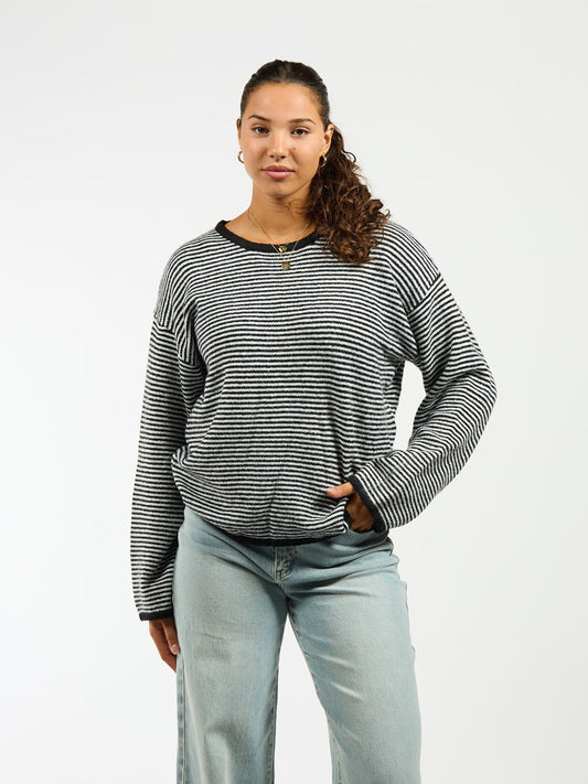 Leila Knit | Striped Black White | Tall
