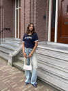 Le Marais top | Navy with white | Tall