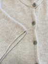 Lena Knitted Cardigan with Buttons | Cream | Tall
