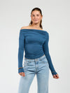 Lieke off shoulder top | Tall | Blue