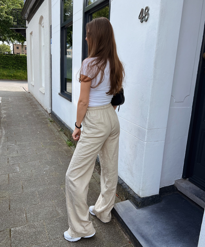 Lauren pants | Linen | Beige | Tall