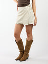 Liv | Denim Skort | Cream | Tall