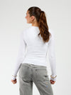 Liza long sleeve top | White | Tall
