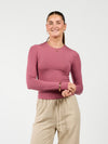 Liza long sleeve top | Mauve pink | Tall
