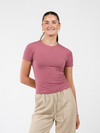 Liza short sleeve top | Mauve pink | Tall