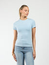 Liza short sleeve top | Light Blue | Tall