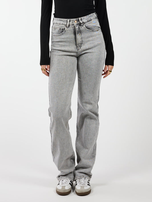 Lizza Mid Waist Jeans | Light grey | Stretch | Tall
