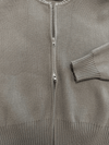 Lizzy cardigan with zipper | Taupe | Tall
